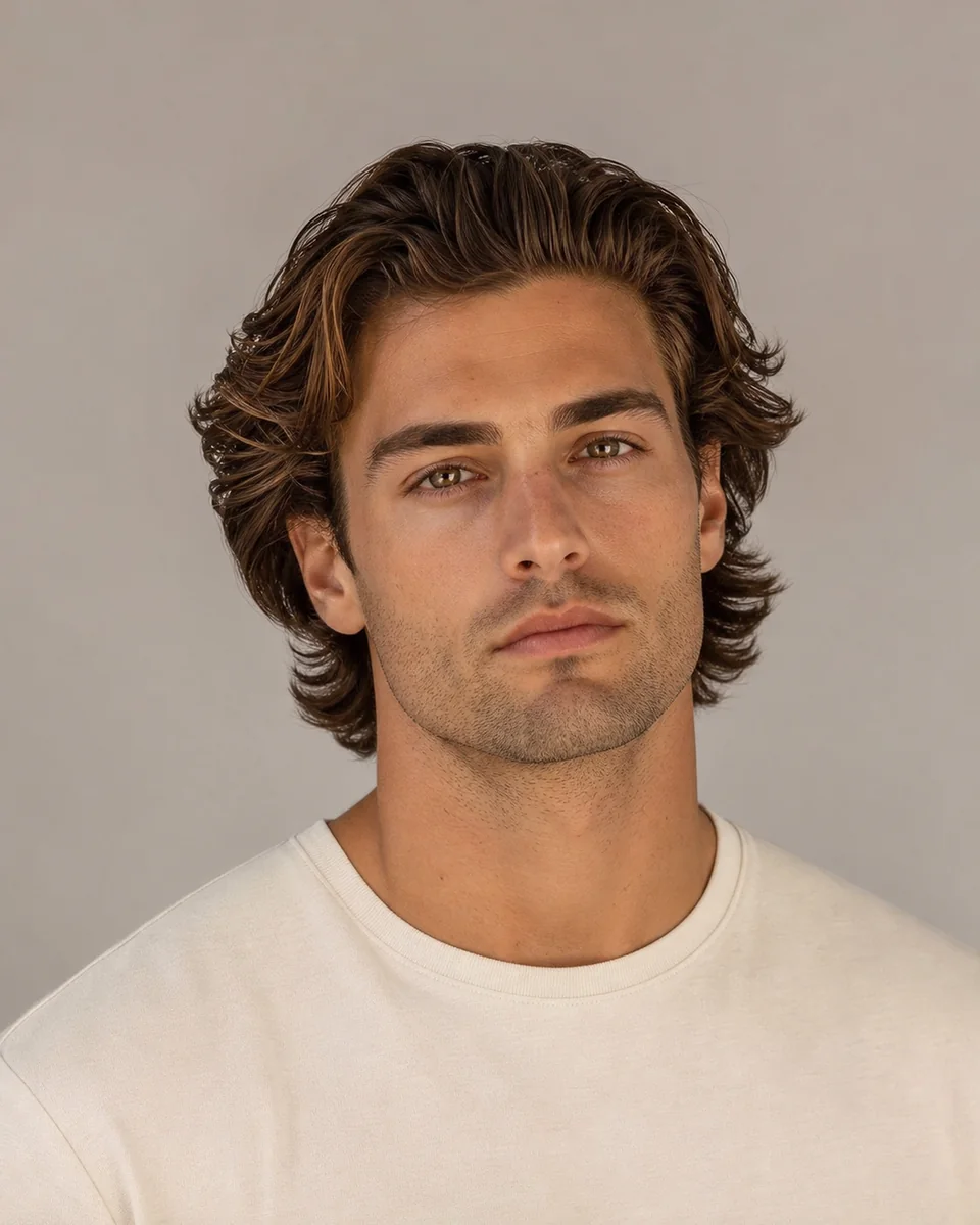Bro flow — synthetic hairstyle study portrait