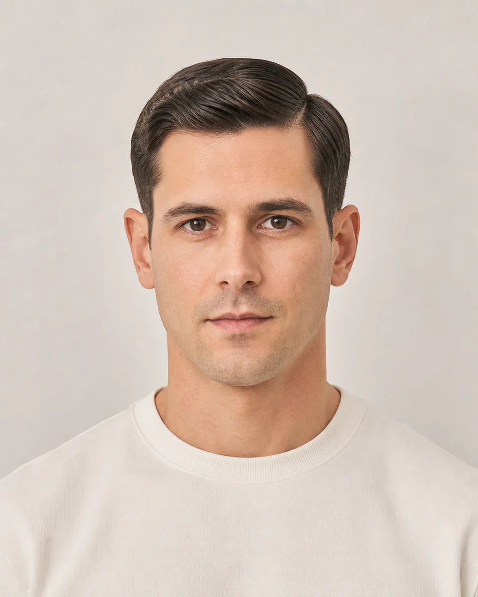 Business haircut — synthetic hairstyle study portrait