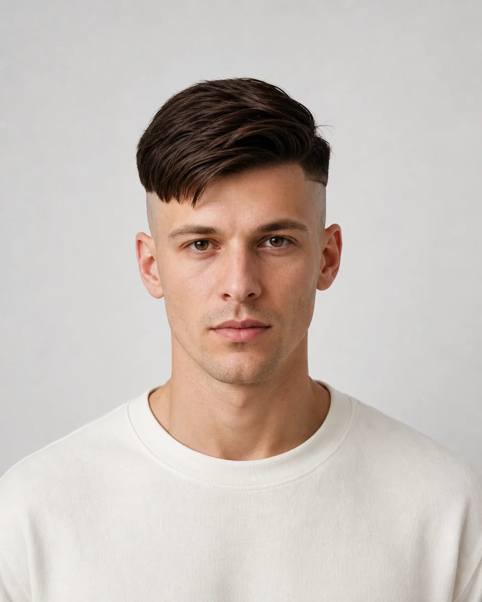 Disconnected undercut — synthetic hairstyle study portrait