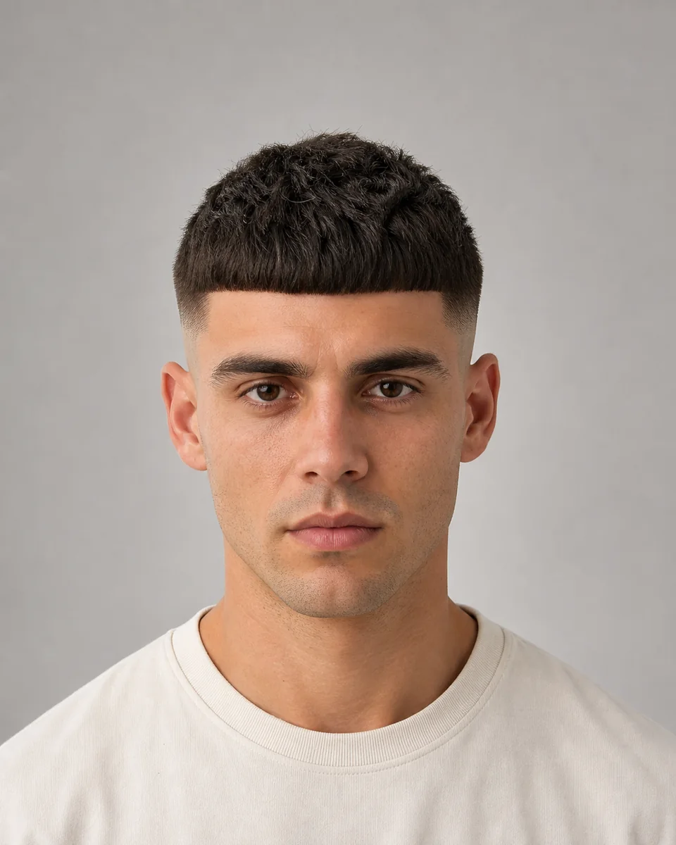 Edgar cut — synthetic hairstyle study portrait