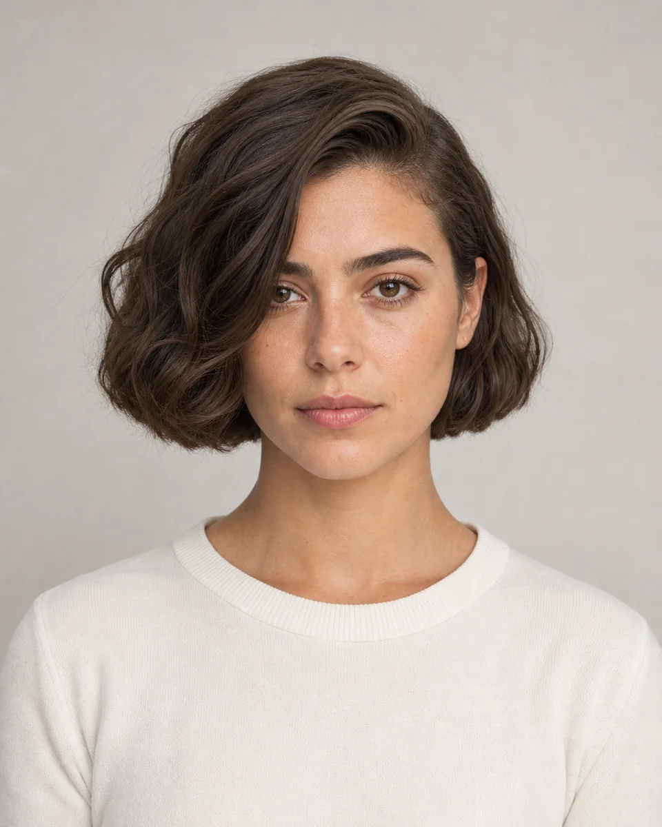 Italian bob — synthetic hairstyle study portrait